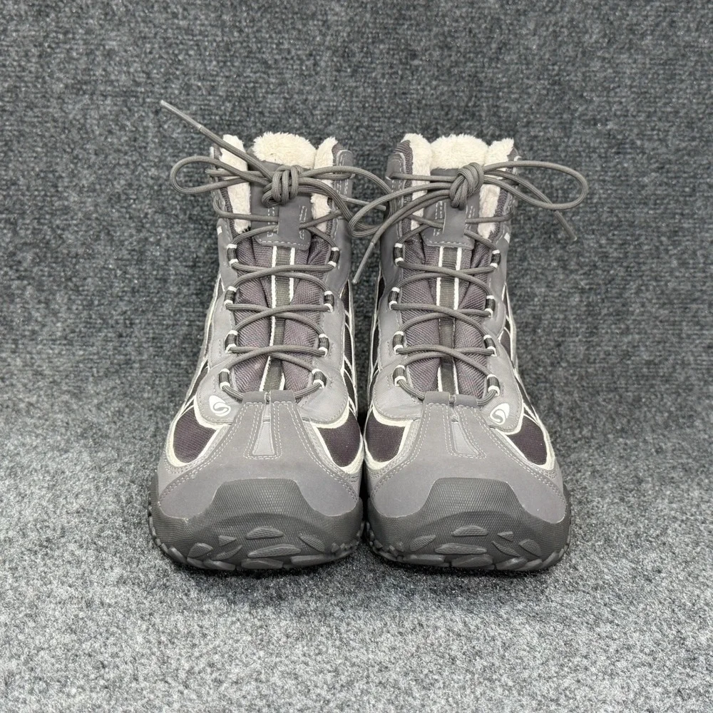 Salomon Winter Hiking Boots Men's 8.5‎ Grey Waterproof Thinsulate Insulated Snow